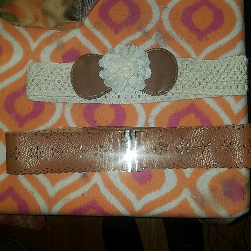 Two dress belts